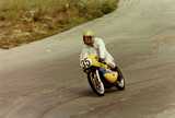 Ron Moss on the works Wildcat 125cc Yamaha